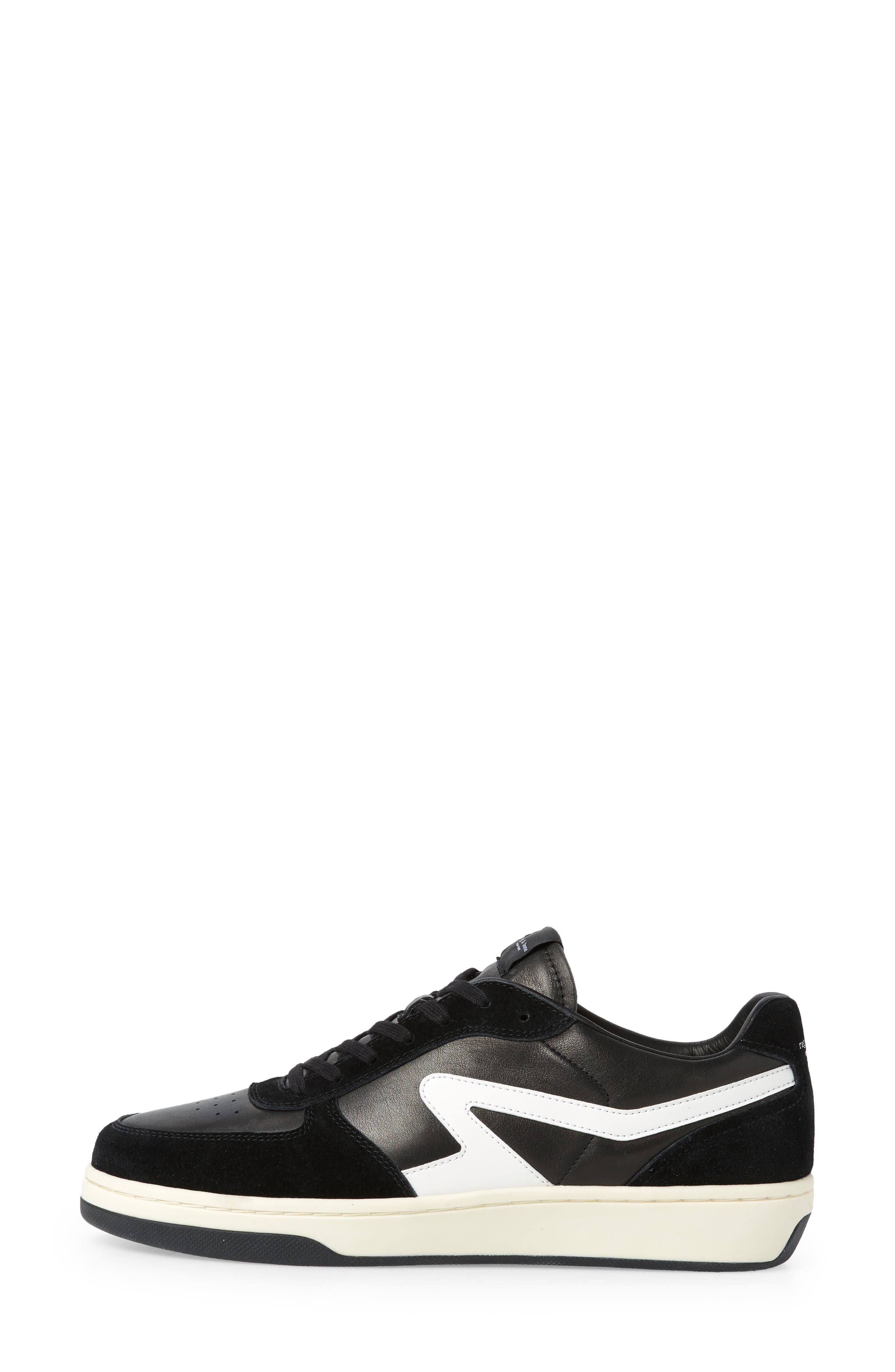 rag & bone Retro Court Sneaker, Alternate, color, Blk/ Wht