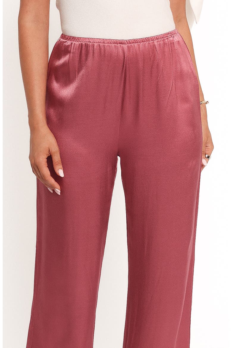 Carissa Wide Leg Satin Pants, Alternate, color, DUSTY ROSE