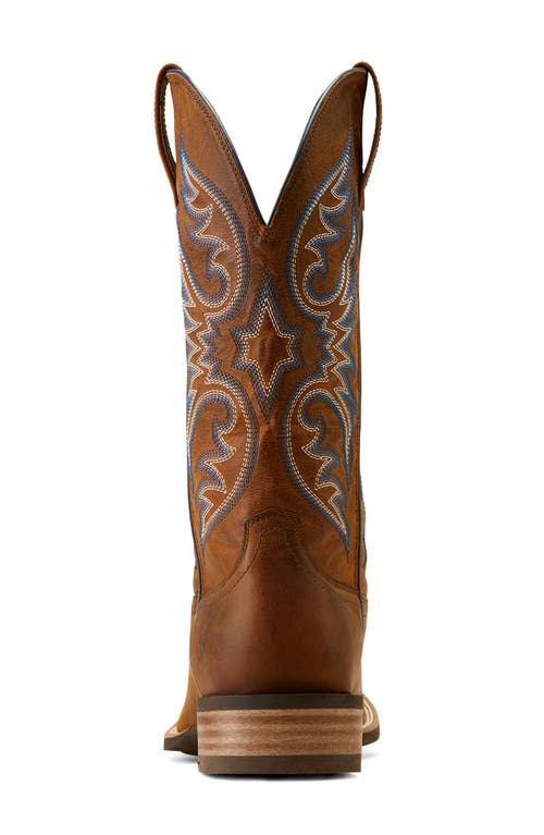 Ariat Ricochet Wide Square Toe Western Boot In Brown