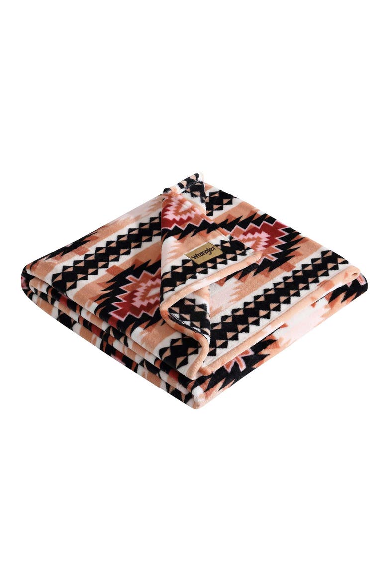 Plains Creek Soft Plush Throw, Main, color, ORANGE