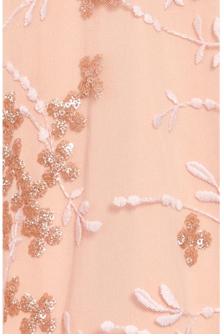 Kids' Embroidered Mesh Dress, Alternate, color, BLUSH