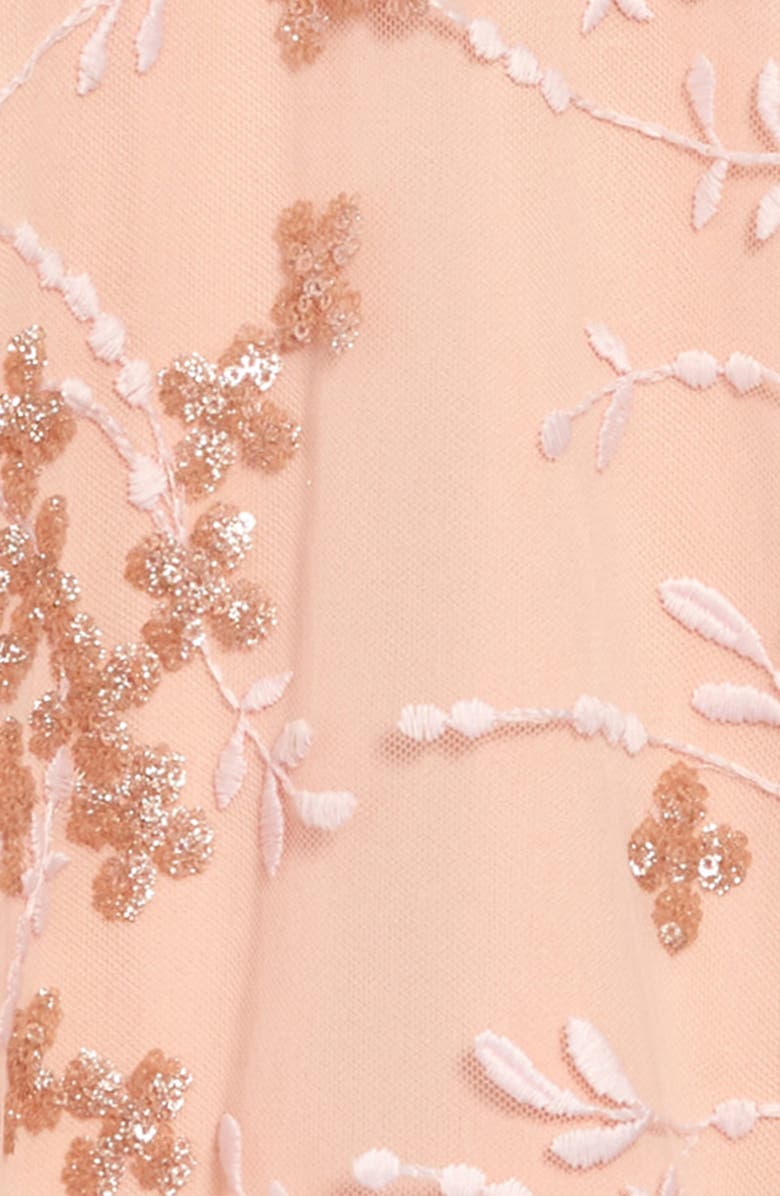 LOVE, NICKIE LEW Kids' Embroidered Mesh Dress, Alternate, color,