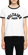 Zadig & Voltaire Alys Voltaire Paris Appliqué Cotton Graphic T-Shirt