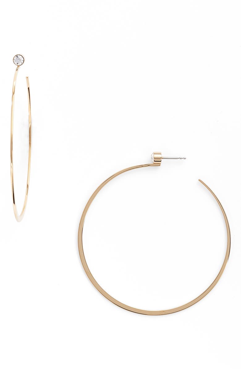 Michael Kors Large Hoop Earrings, Main, color, 