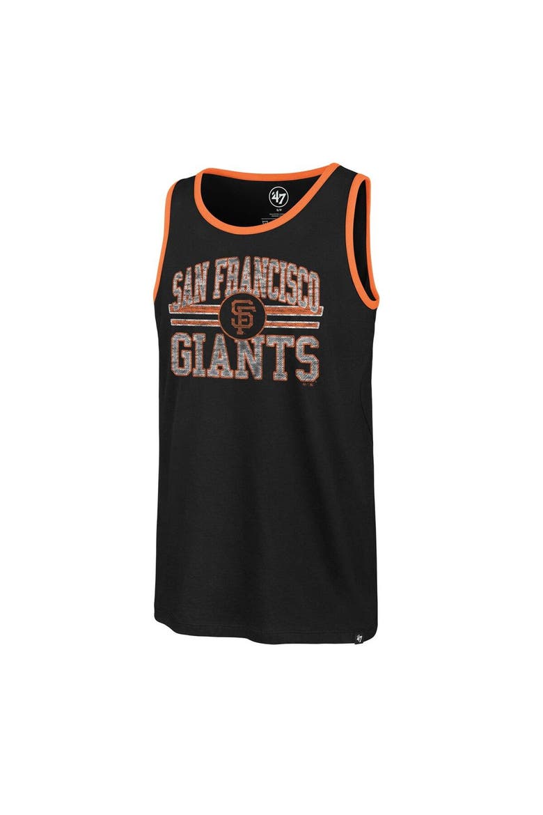 Men's '47 Black San Francisco Giants Winger Franklin Tank Top, Alternate, color, Black