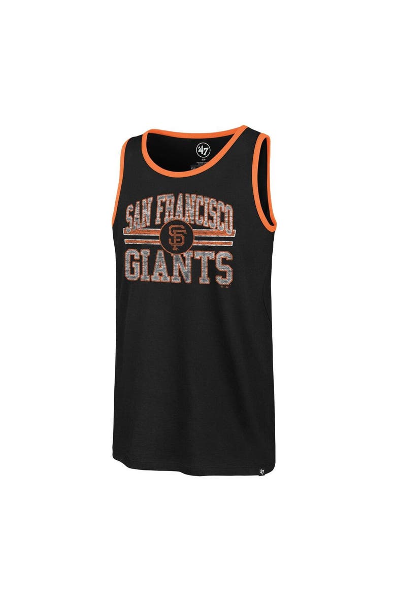 '47 Men's '47 Black San Francisco Giants Winger Franklin Tank Top, Alternate, color, Black