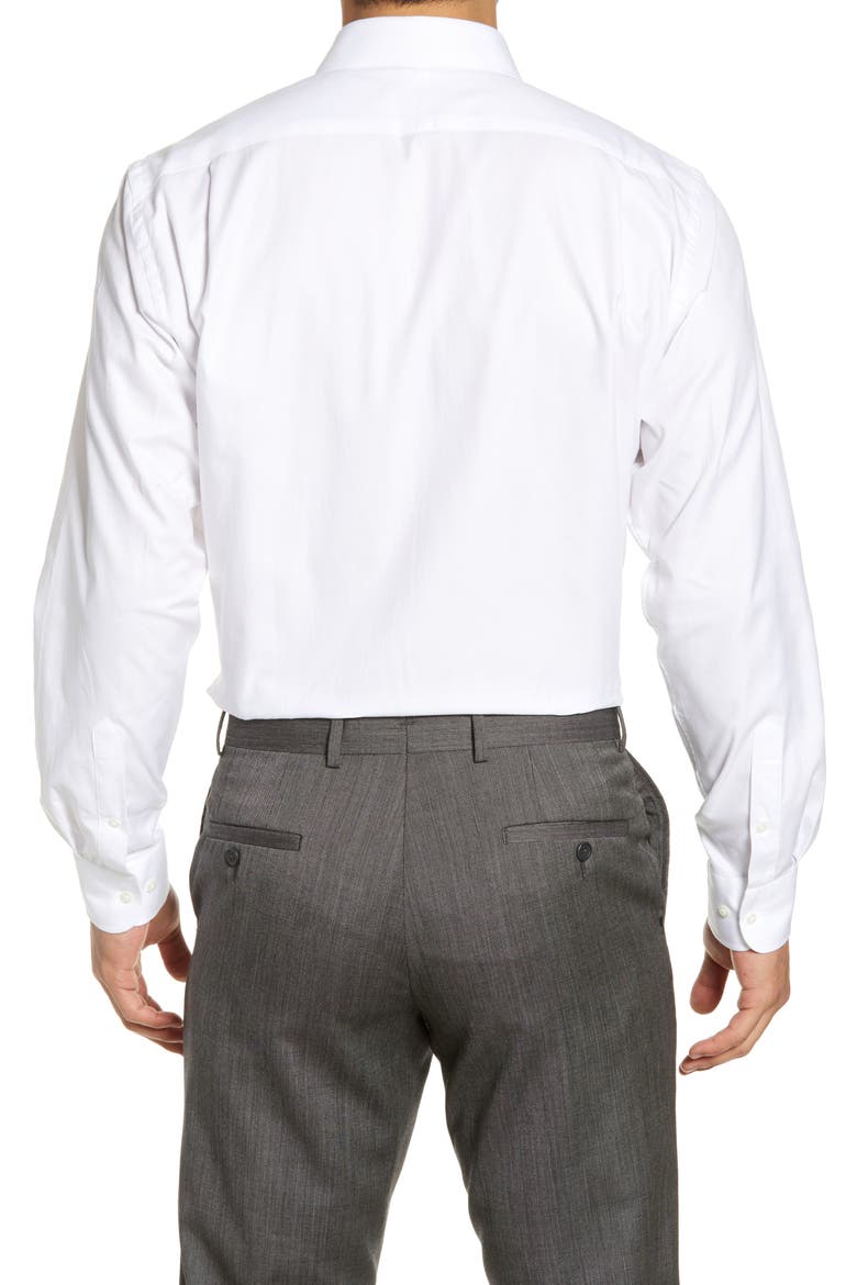 Traditional Fit Solid Dress Shirt, Alternate, color, WHITE