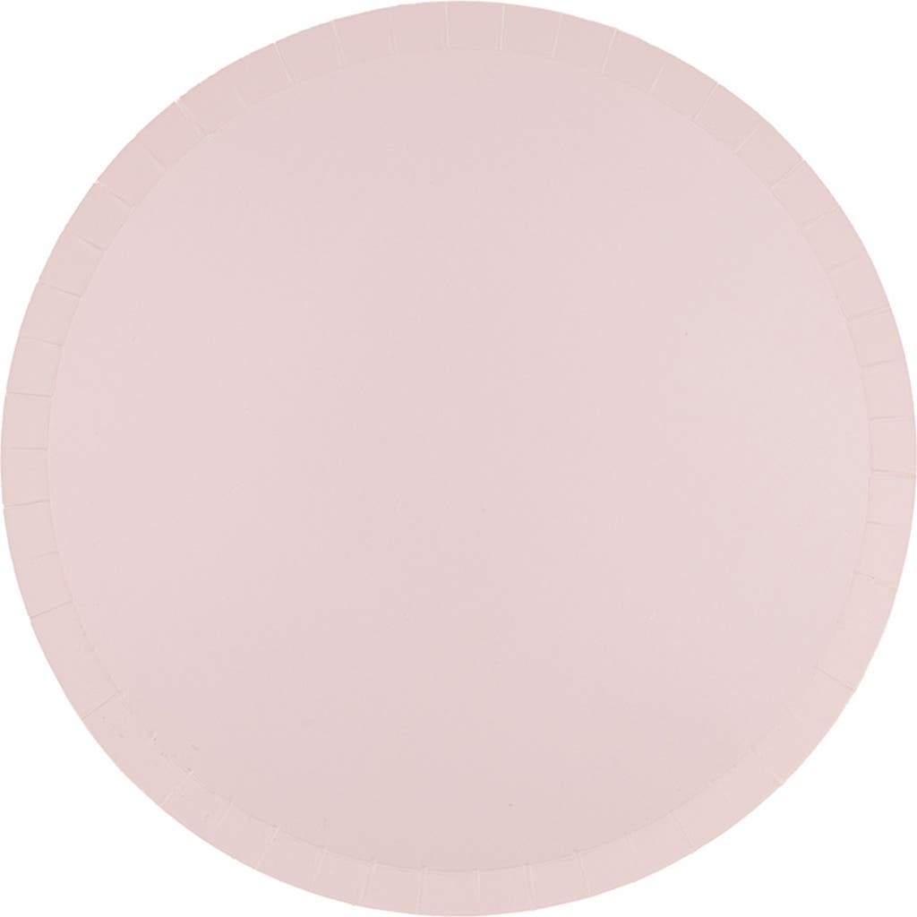 Jollity & Co Solid Color Dessert Plates In Pink