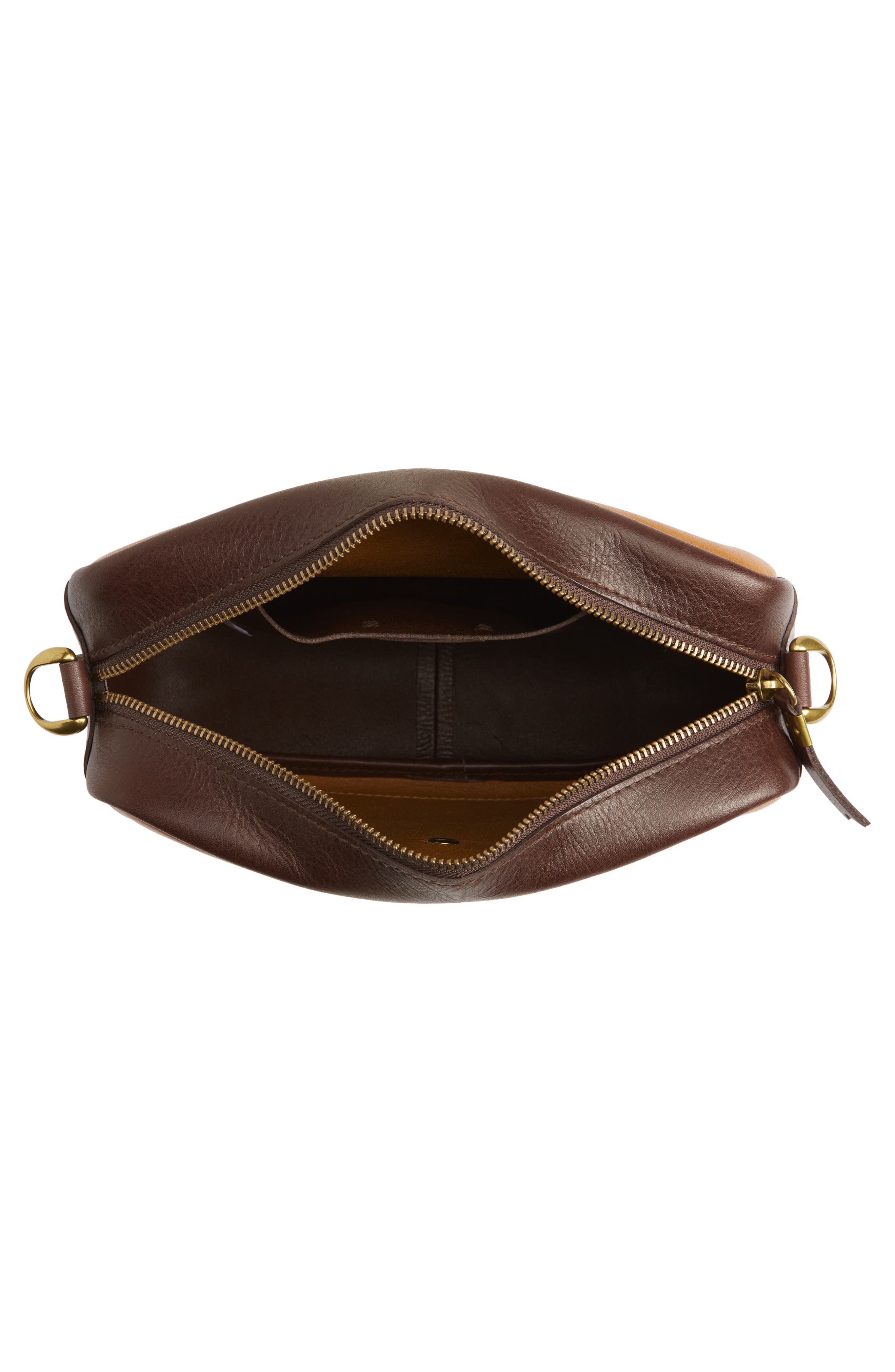 Madewell The Large Transport Colorblock Leather Camera Bag, Alternate, color, 