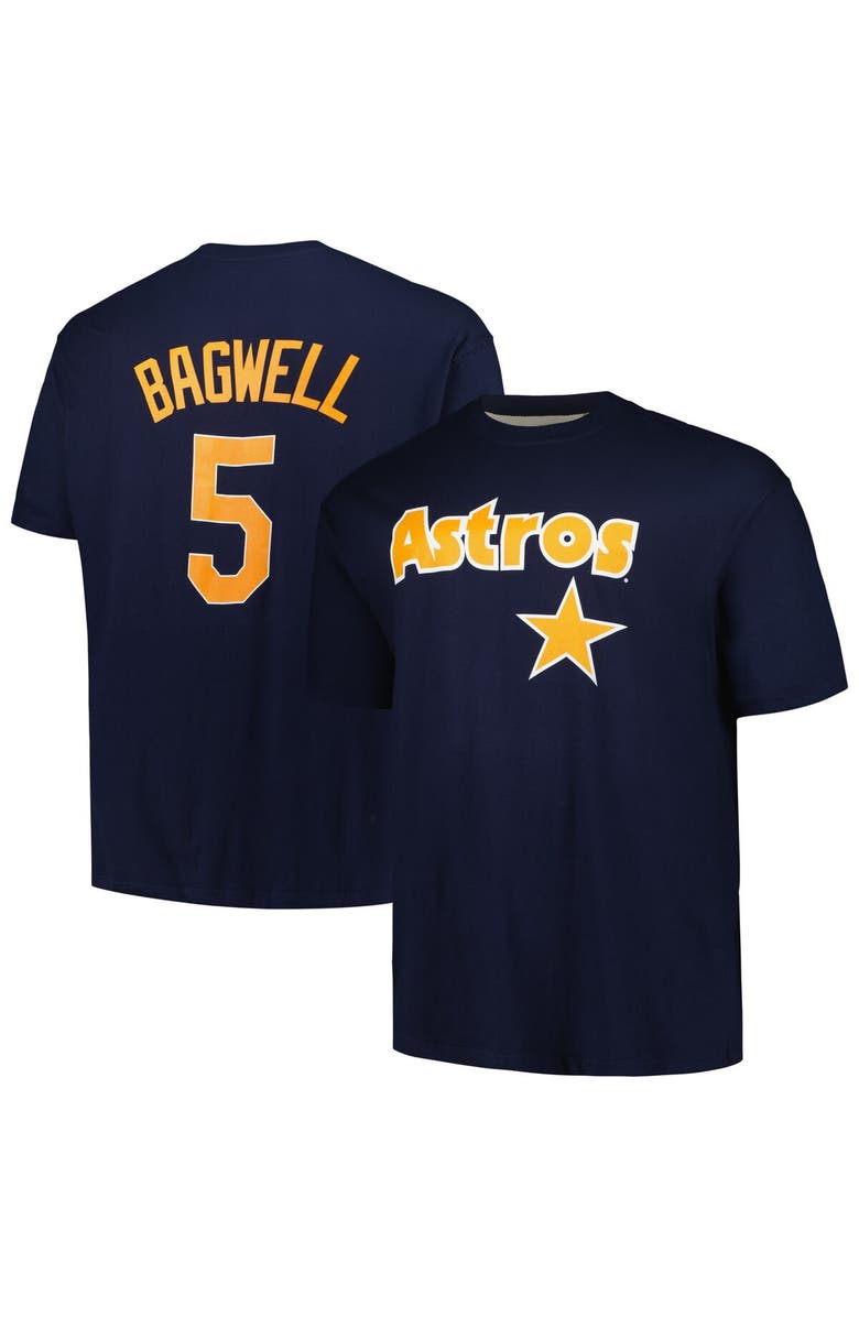 PROFILE Men's Profile Jeff Bagwell Navy Houston Astros Big & Tall Cooperstown Collection Player Name & Number T-Shirt, Main, color, Navy
