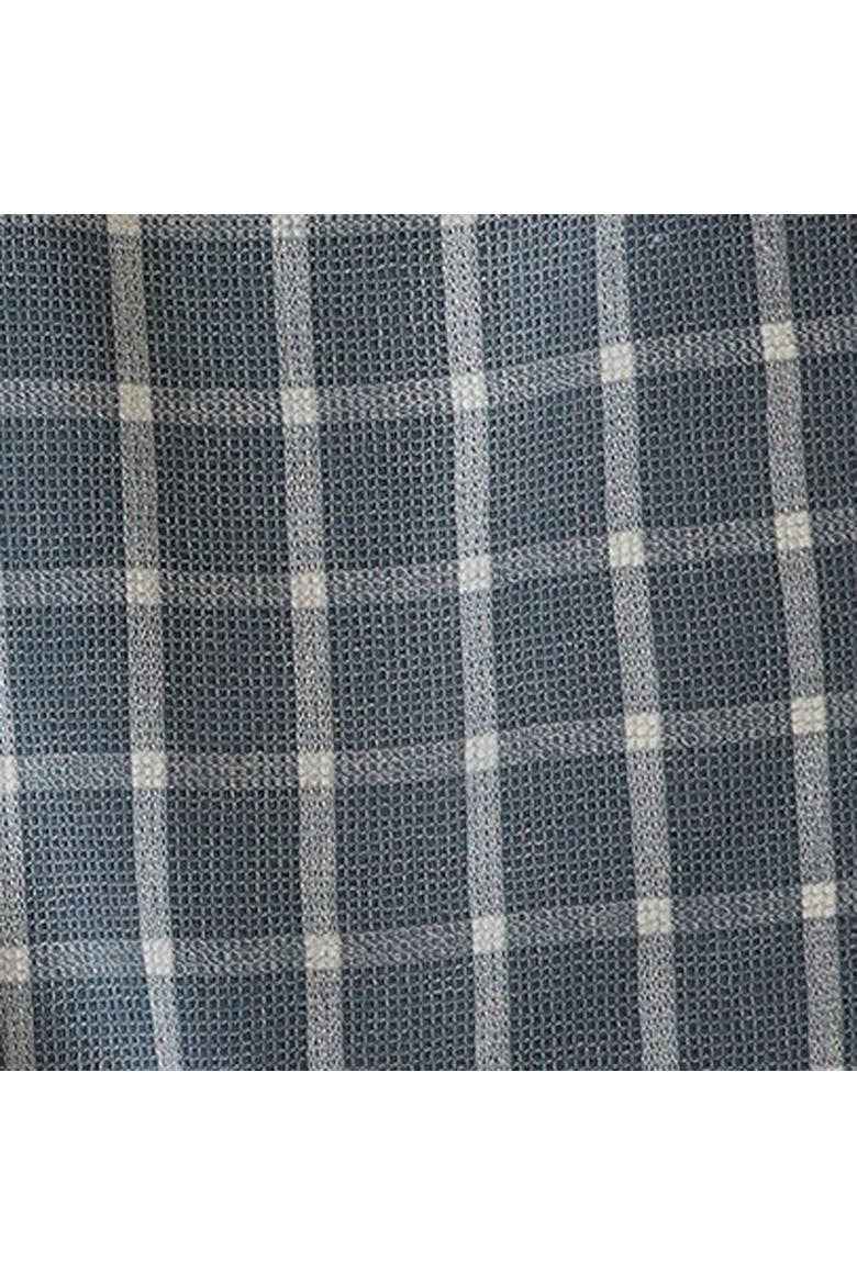 Mae Set of 3 Slate Cotton Waffle Weave Dishtowels Blue, Alternate, color, Silver