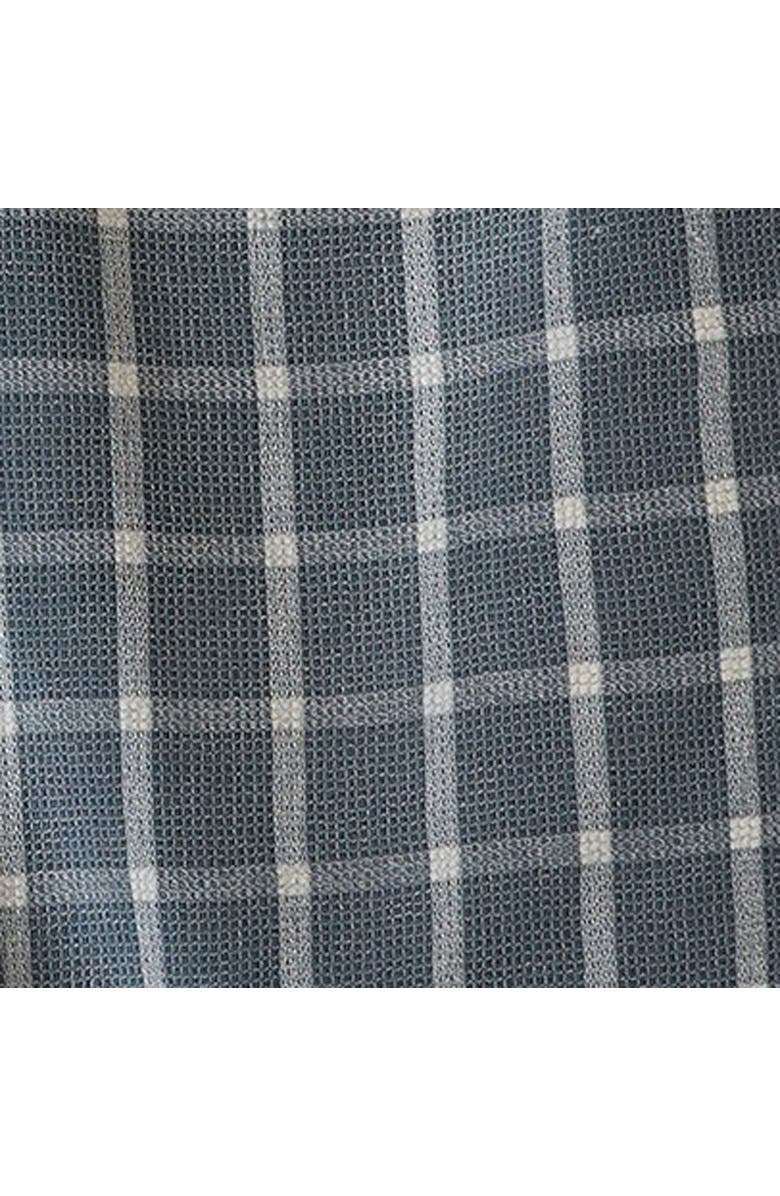 tag Mae Set of 3 Slate Cotton Waffle Weave Dishtowels Blue, Alternate, color, Silver