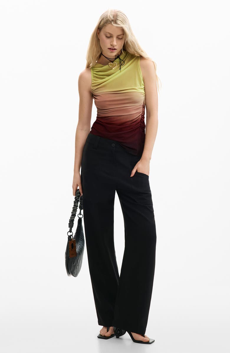 Desigual Ombré Sleeveless Top, Alternate, color, Water Green