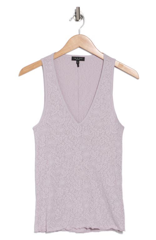 Rag & Bone Gemma Jacquard Knit Tank In Lilac