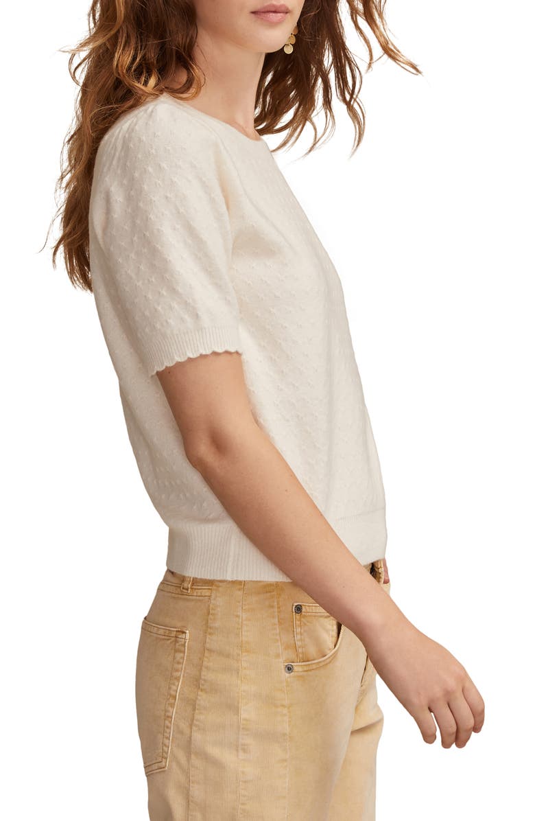 Lucky Brand Cloud Soft Puff Sleeve Sweater, Alternate, color, Tofu