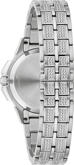 Octava Pavé Crystal Bracelet Watch, 34mm