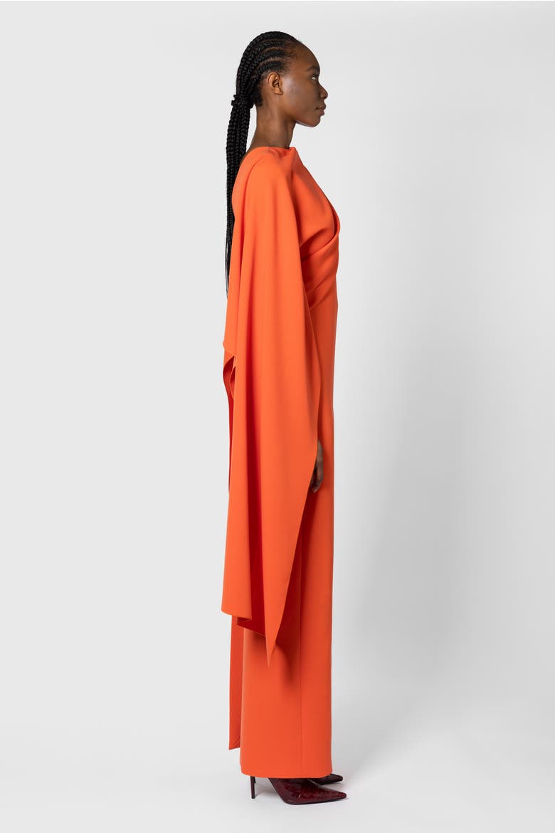 Iven Long Sleeved Maxi Dress, Alternate, color, Venetian Red