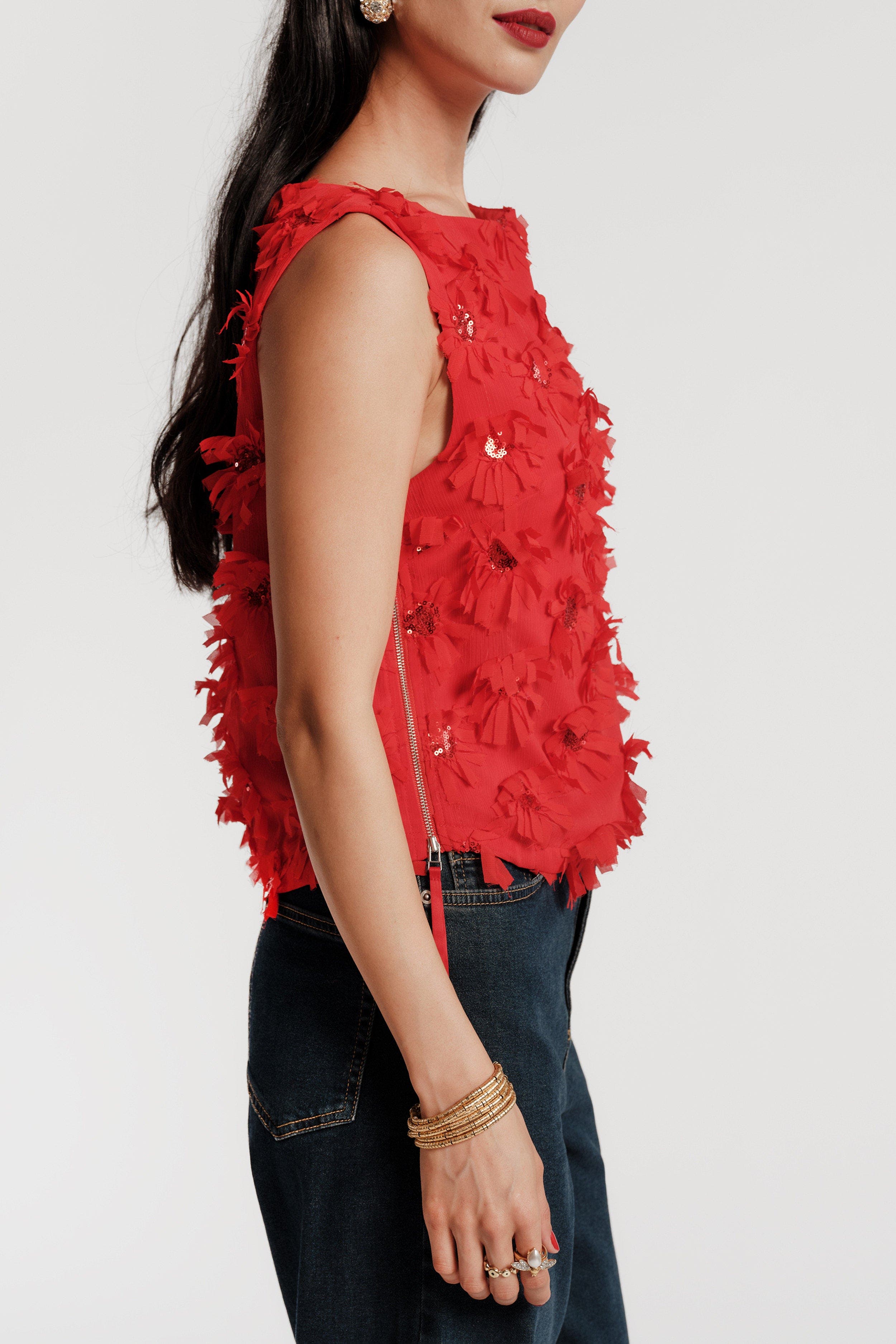 Frances Valentine Cheree Shell Daisy Applique (Women) | Nordstrom
