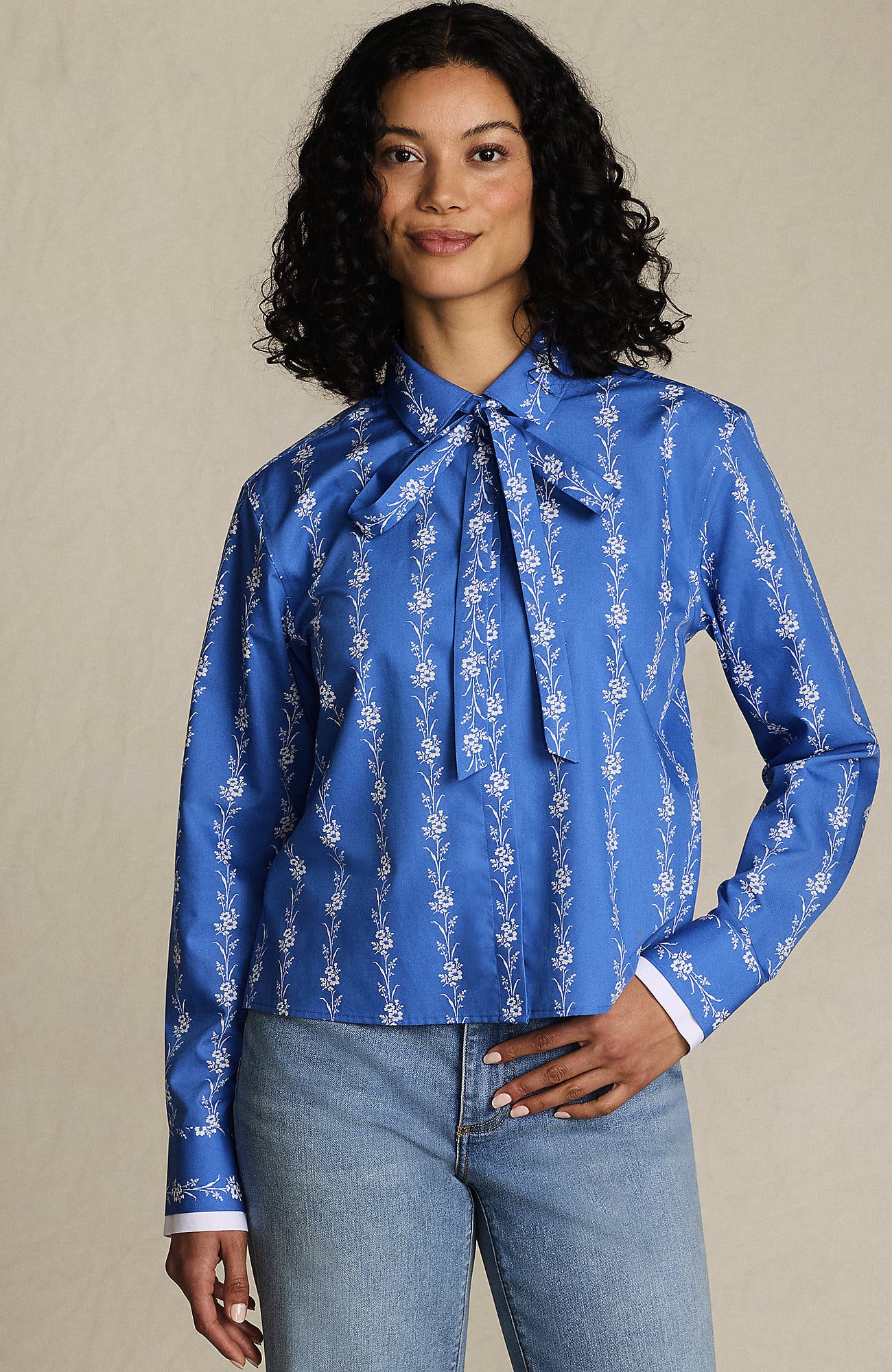 Easy Care Shirt with Removable Bow - image 3