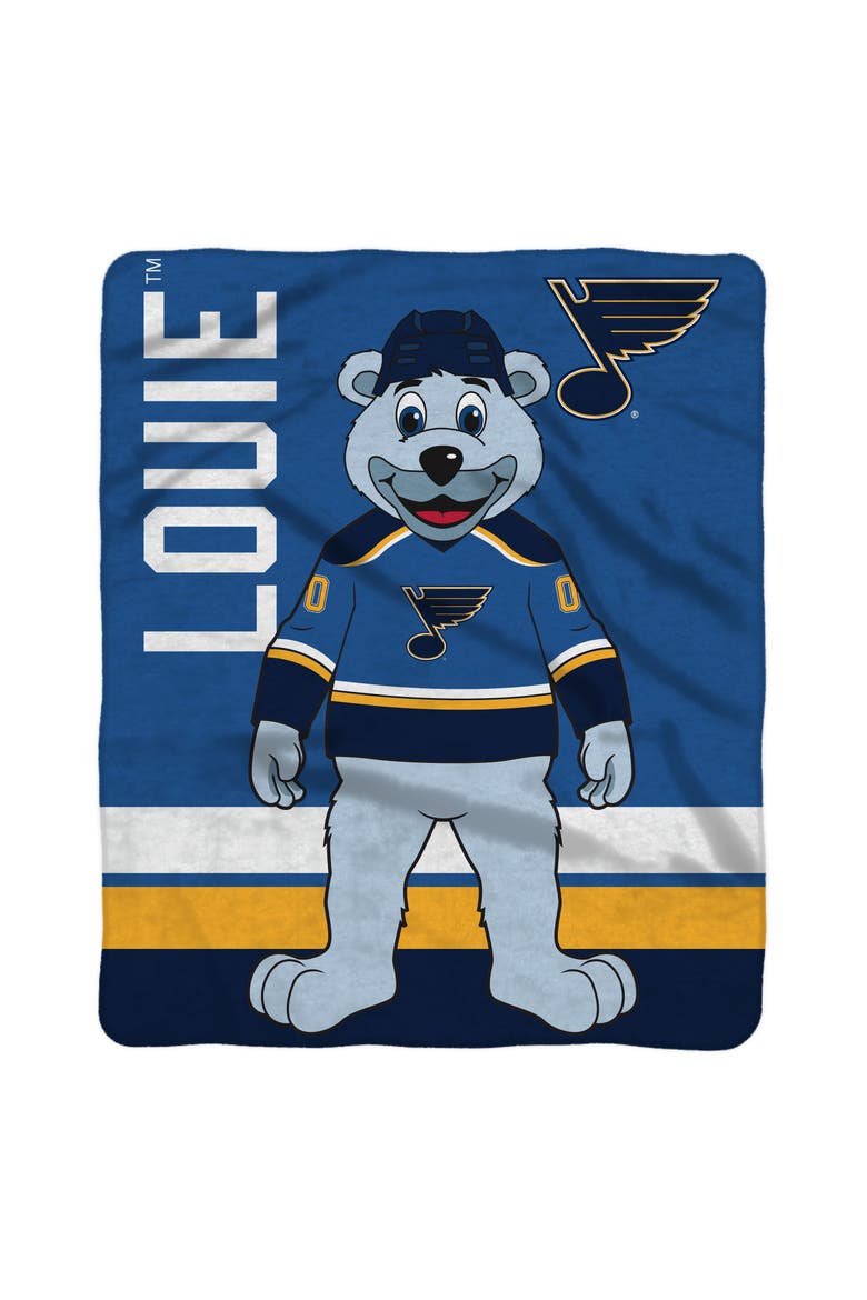 St. Louis Blues Louie Mascot 60" x 80" Raschel Throw Blanket, Alternate, color, None