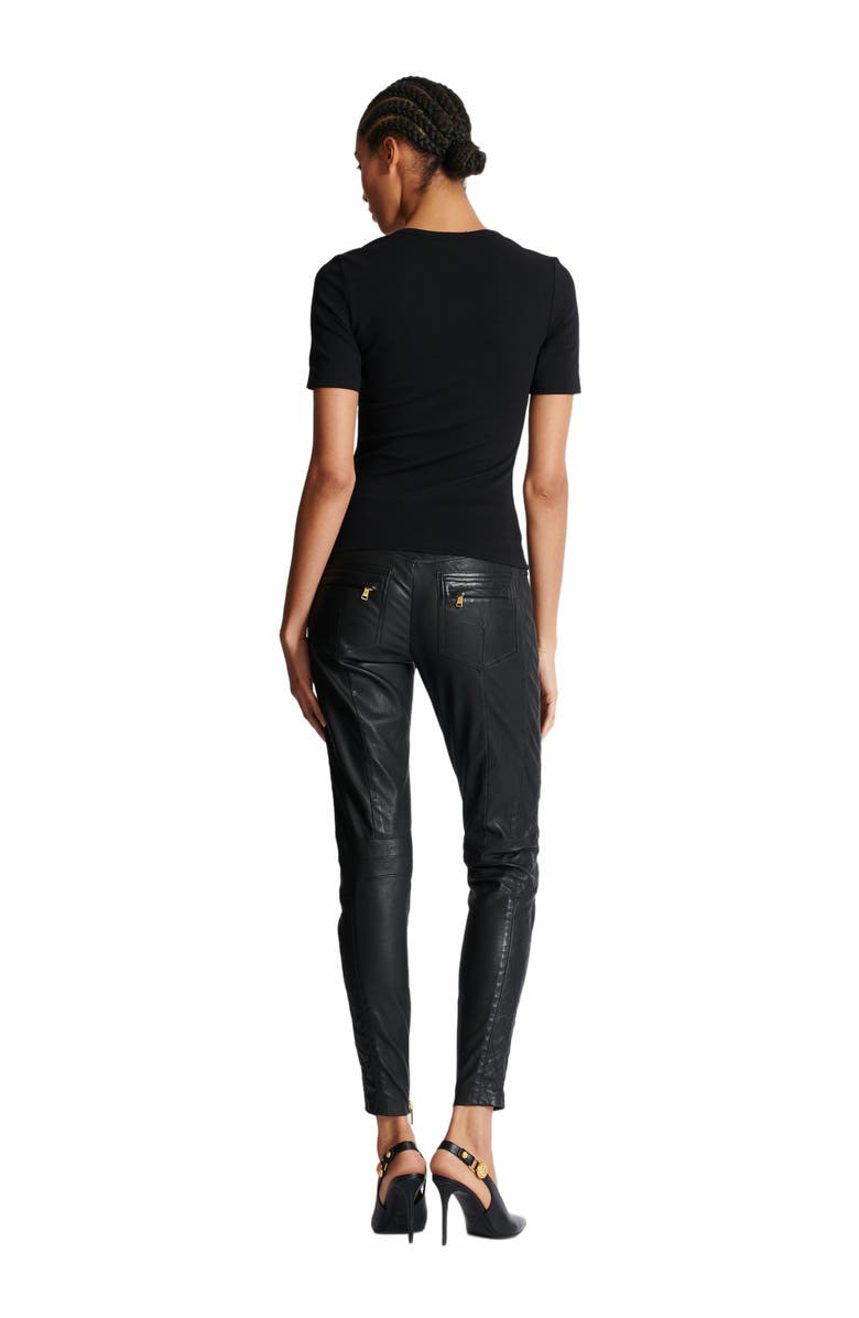 Balmain T-Shirt With Pb Logo, Alternate, color, 