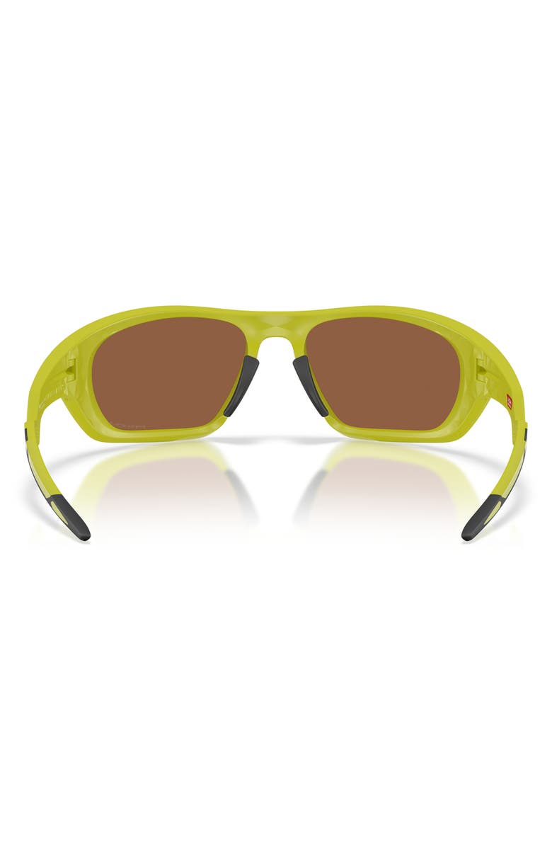 Oakley Lateralis 60mm Rectangle Sunglasses, Alternate, color, Matte Cactus / Prizm Tungsten