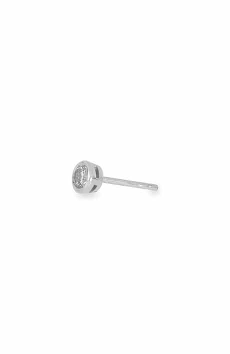 Bony Levy Bezel Diamond Single Stud Earring - 0.50 ctw.