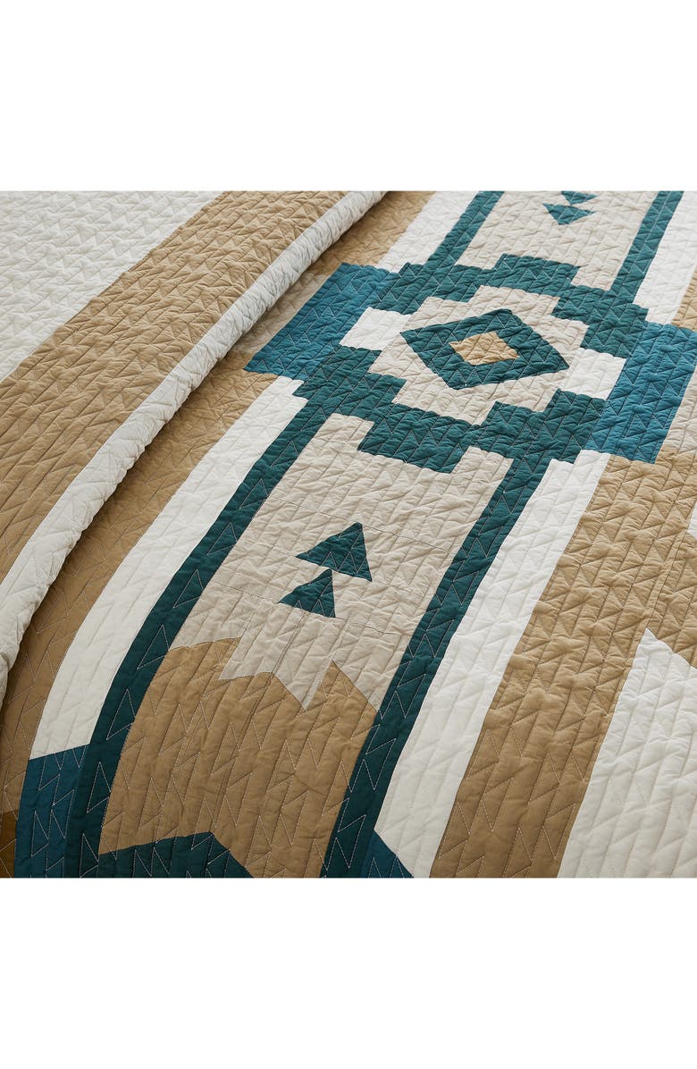 Pendleton Trail Star Reversible Quilt & Sham Set, Alternate, color, Birch Multi