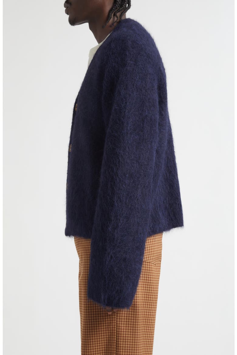 Lee Alpaca Blend V-Neck Cardigan, Alternate, color, NEPTUNE ALPACA