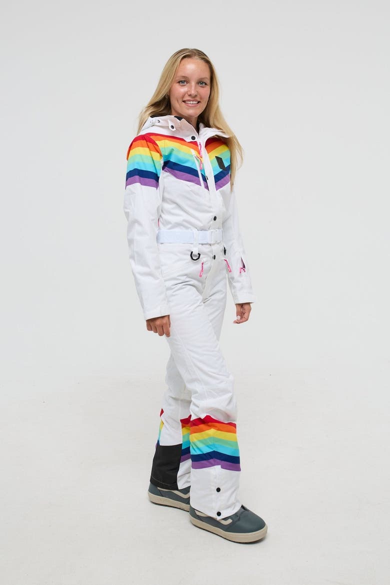 Rainbow Road Ski Suit - Women's, Alternate, color, WHITE