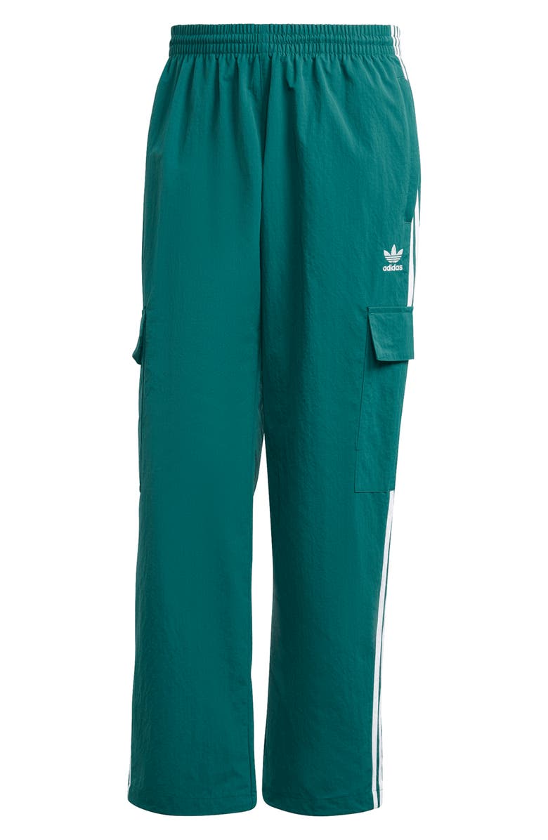 adidas Adicolor Classics Lifestyle 3-Stripe Cargo Pants, Alternate, color, Collegiate Green