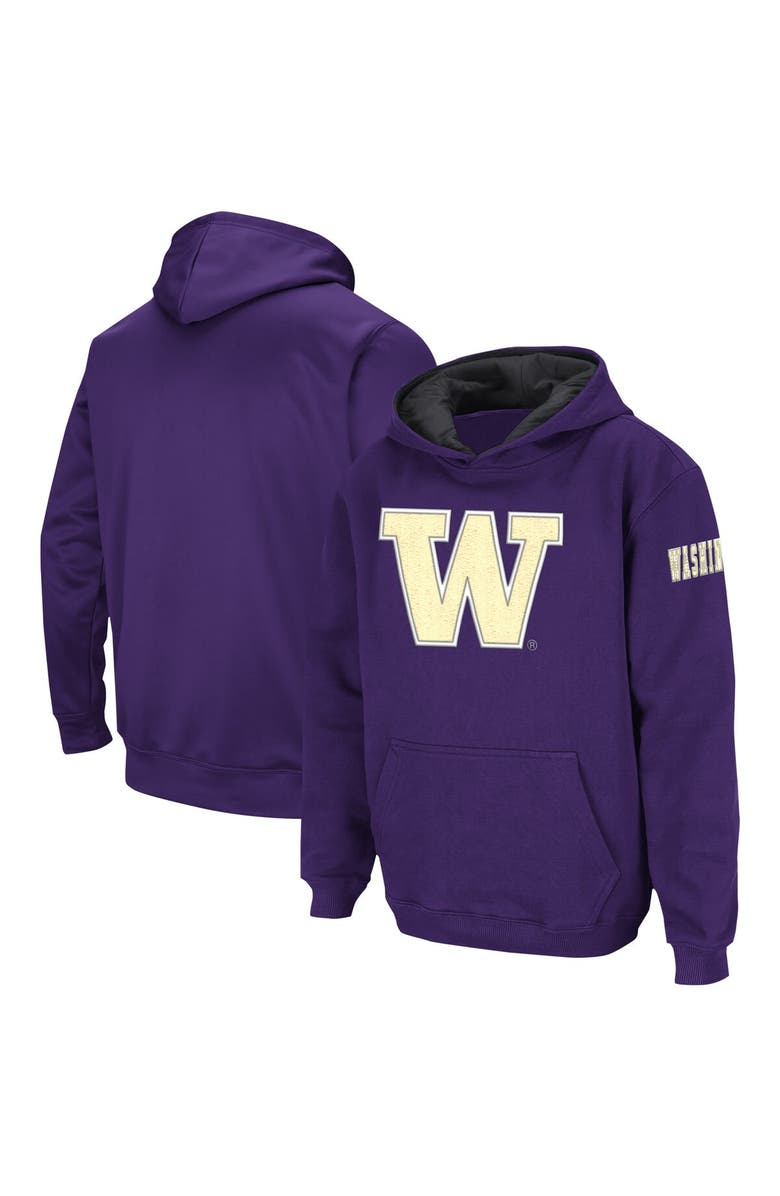 COLOSSEUM Youth Colosseum  Purple Washington Huskies Big Logo Pullover Hoodie, Main, color, Purple