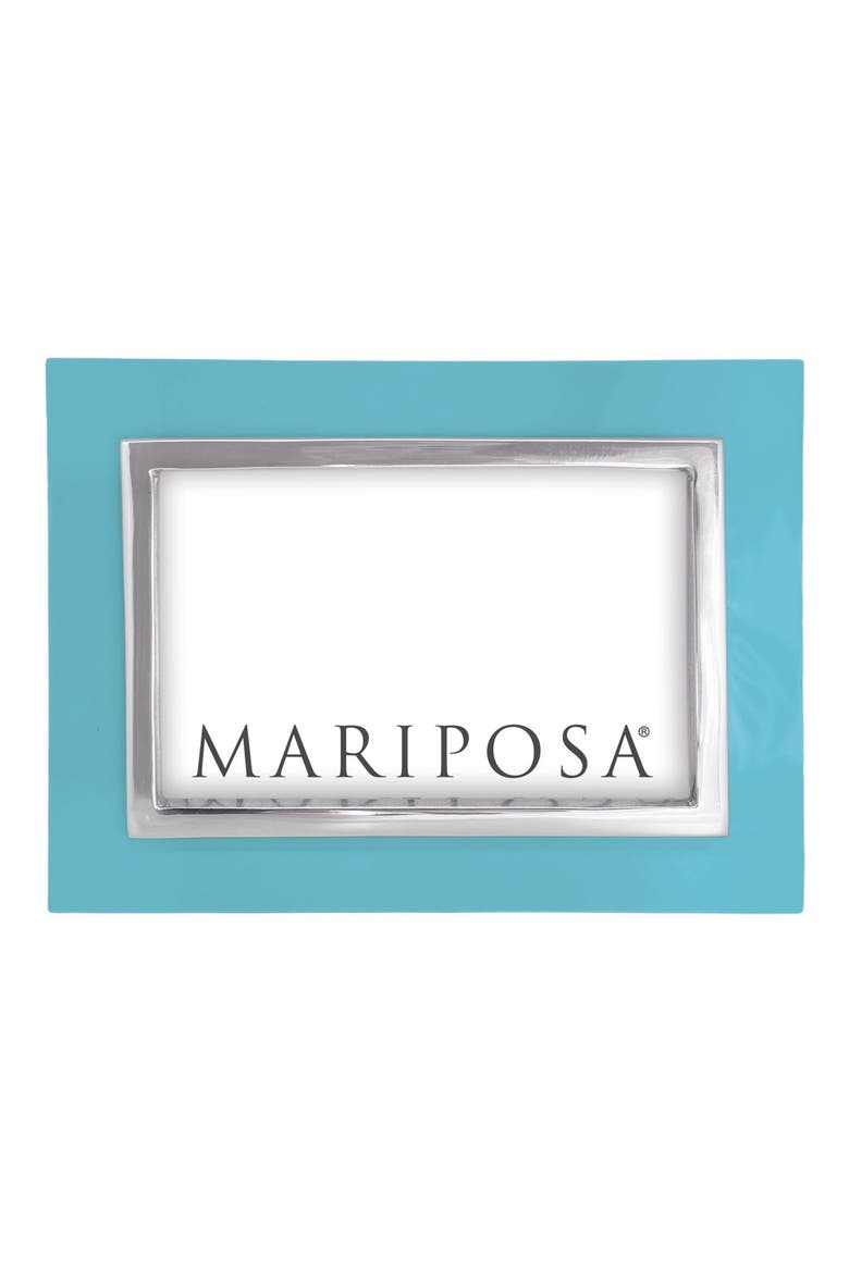 Bordered 4 x 6-Inch Picture Frame, Alternate, color, TEAL