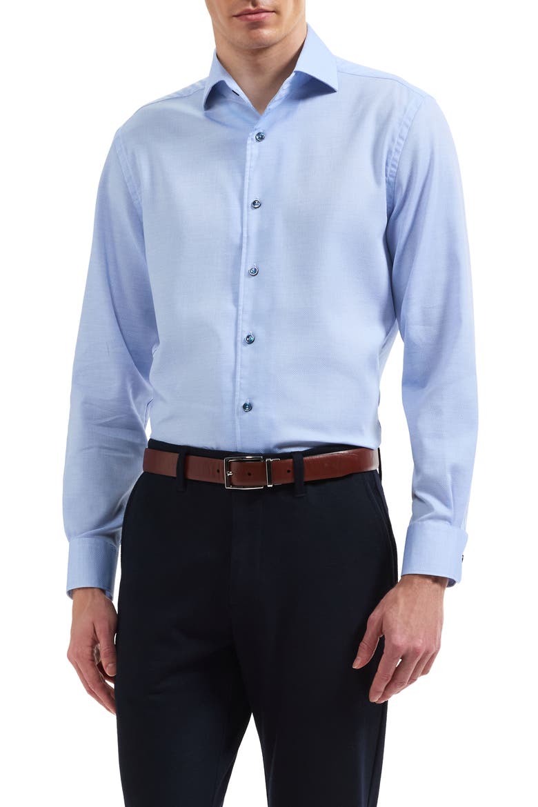 Alvin Shaped Long Sleeve Shirt, Main, color, CLASSIC BLUE