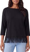 Karen Kane Fringe Top