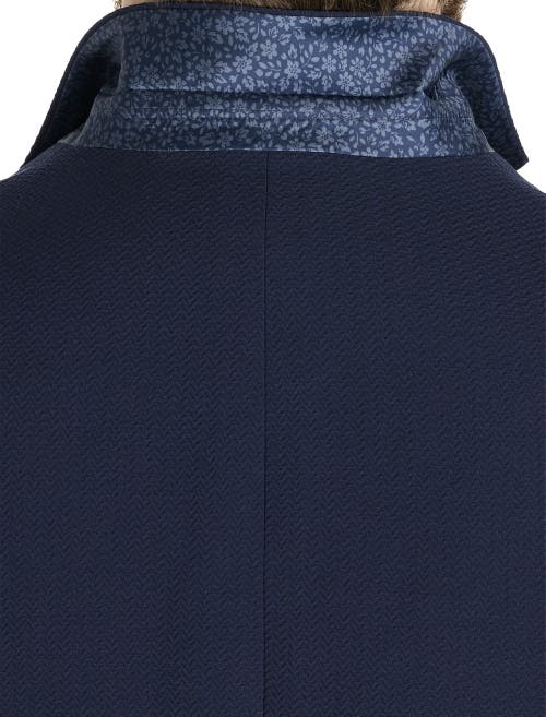Synrgy By Dxl Big & Tall Textured Knit Sport Coat In Navy