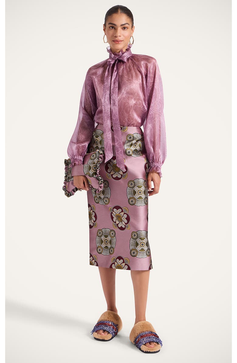 La DoubleJ Pencil Skirt, Main, color, Nucleus Dusty Pink