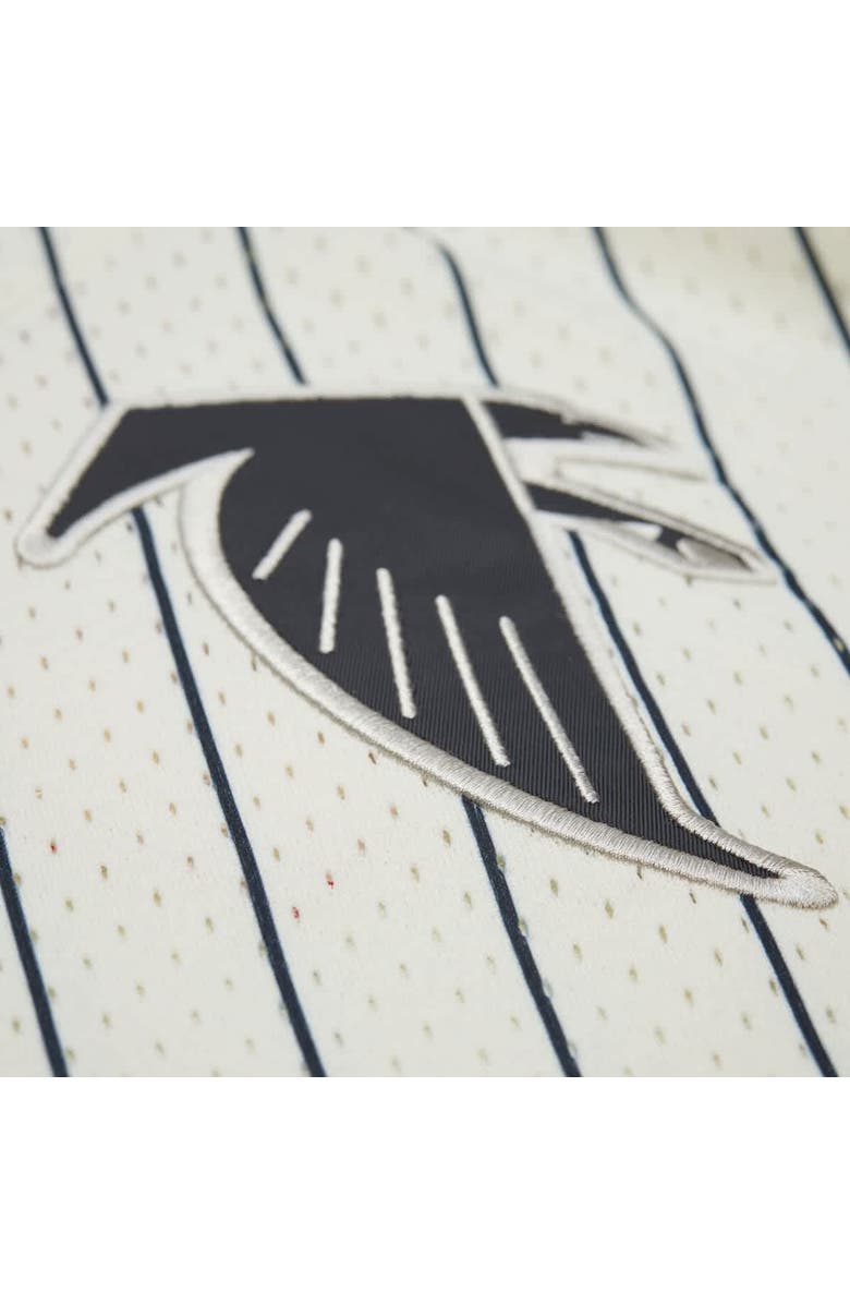 Mitchell & Ness Men's Mitchell & Ness  Cream Atlanta Falcons Vintage Logo Final Seconds Full-Button Mesh Top, Alternate, color, 