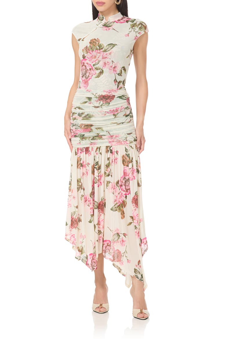 Adjoa Mandarin Collar Top, Alternate, color, LAYERED ROSES