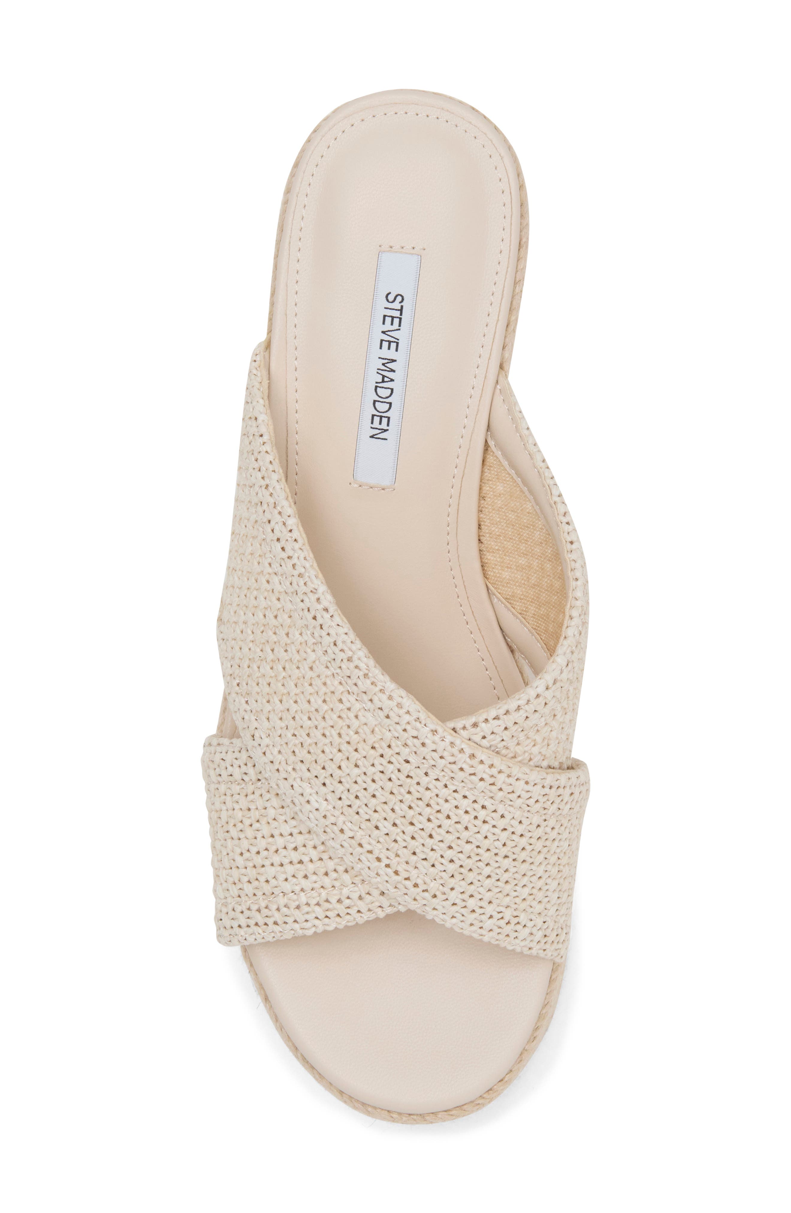 Truthful Platform Slide Sandal, Alternate, color, NATURAL