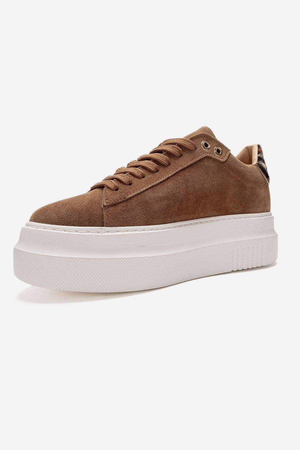 Nera Leather Casual Sneaker, Alternate, color, Cognac Suede