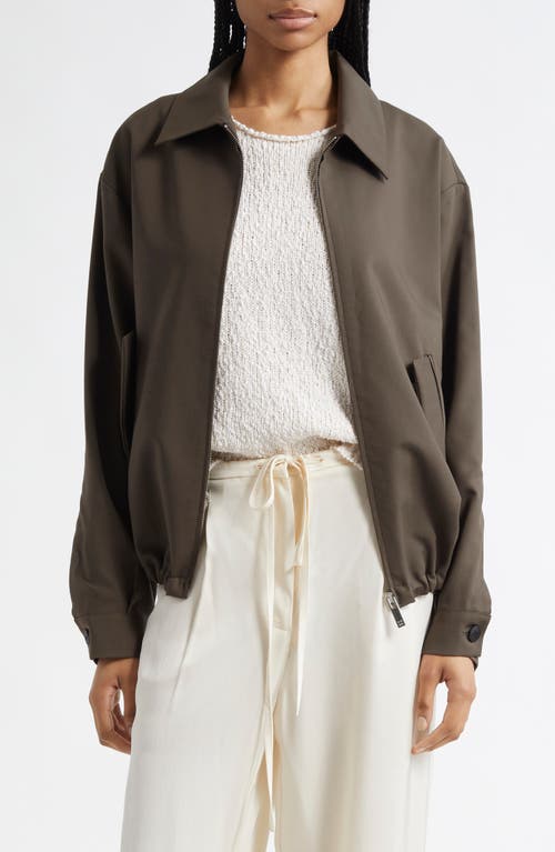Rohe Virgin-wool Bomber Jacket In Earth