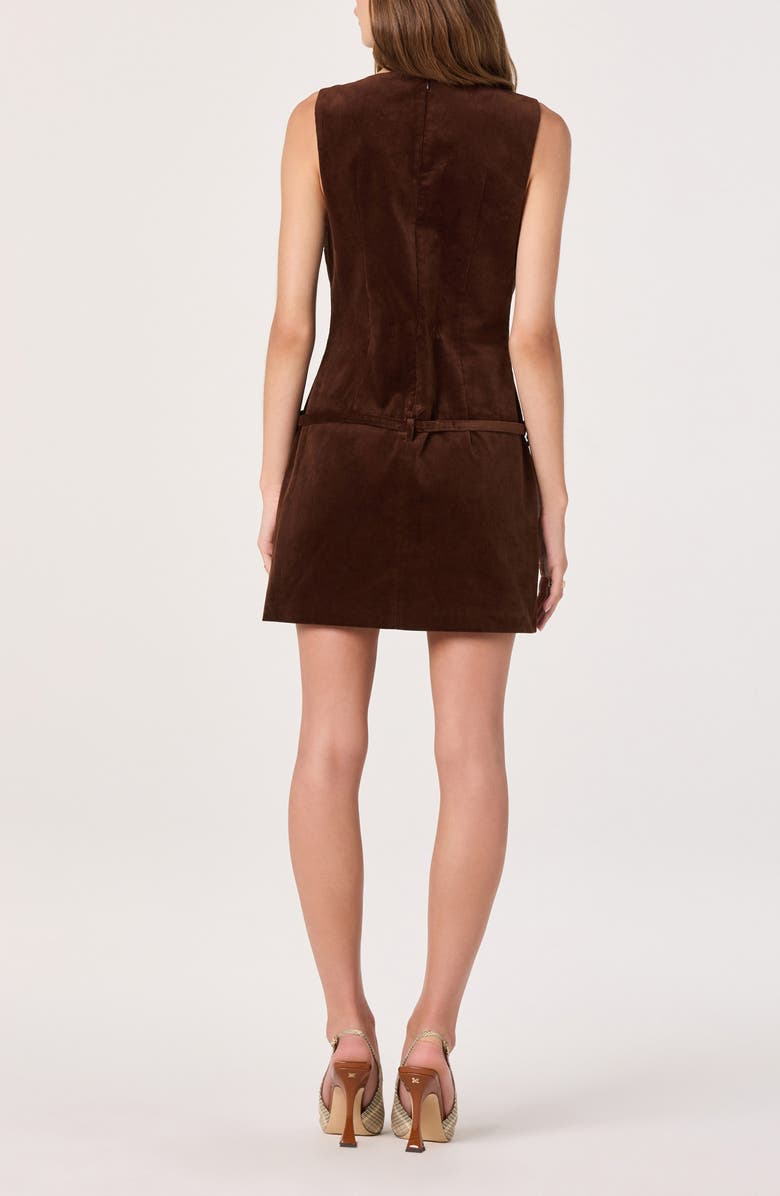 ASTR the Label Sleeveless Corduroy Minidress, Alternate, color, Camel