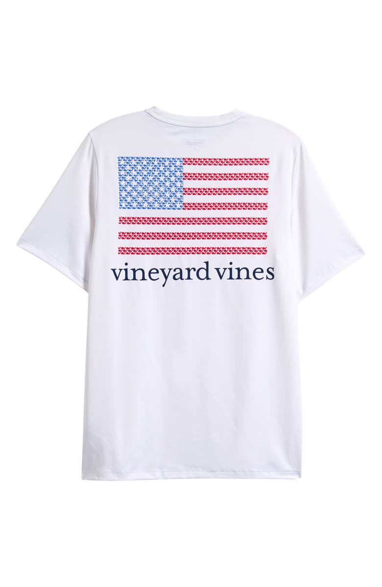 vineyard vines Kids' American Flag Performance Graphic T-Shirt, Alternate, color, 