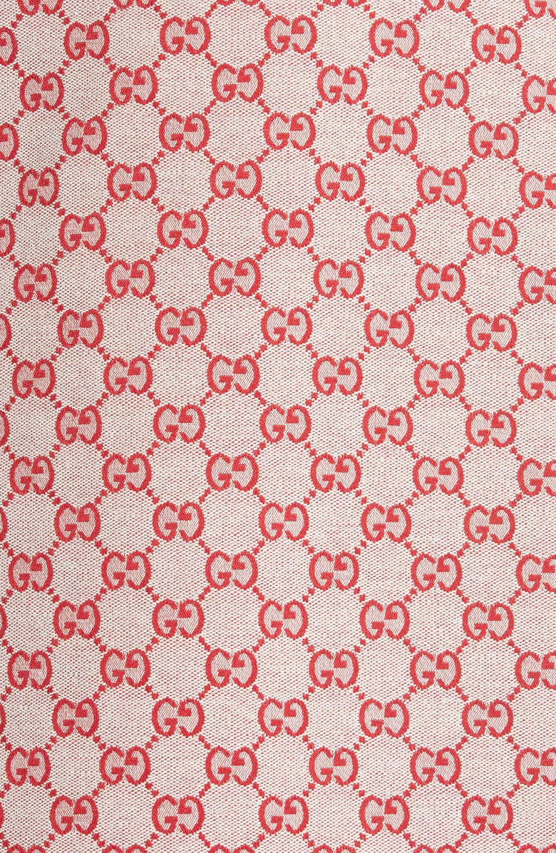 Gucci GG Print Canvas A-Line Skirt, Alternate, color, 