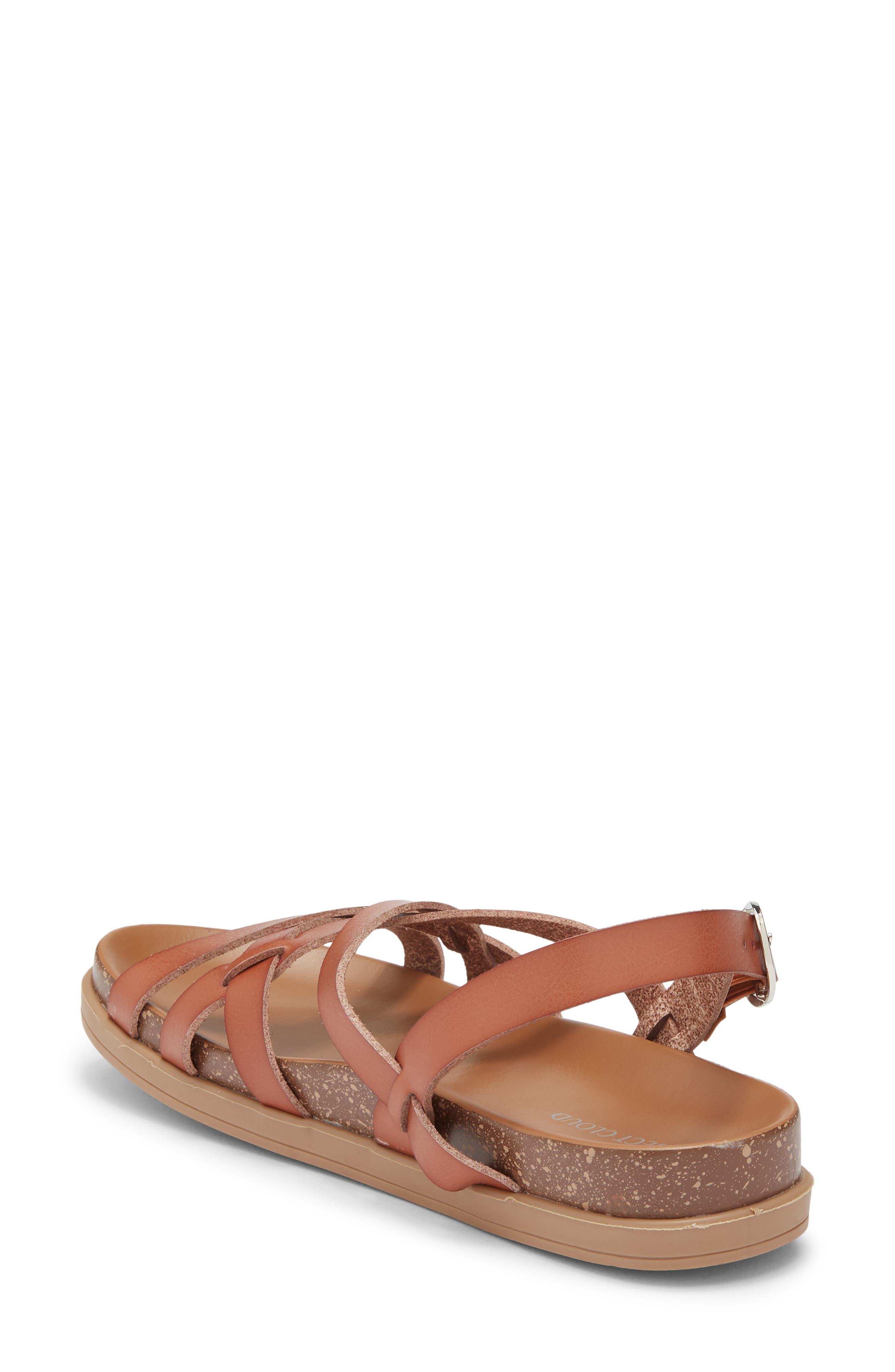Project Cloud Faux Leather Sandal, Alternate, color, Dune