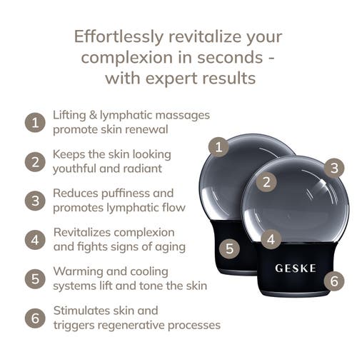 Geske Smartappguided Cool & Warm Face & Body Massager | 7 In Black