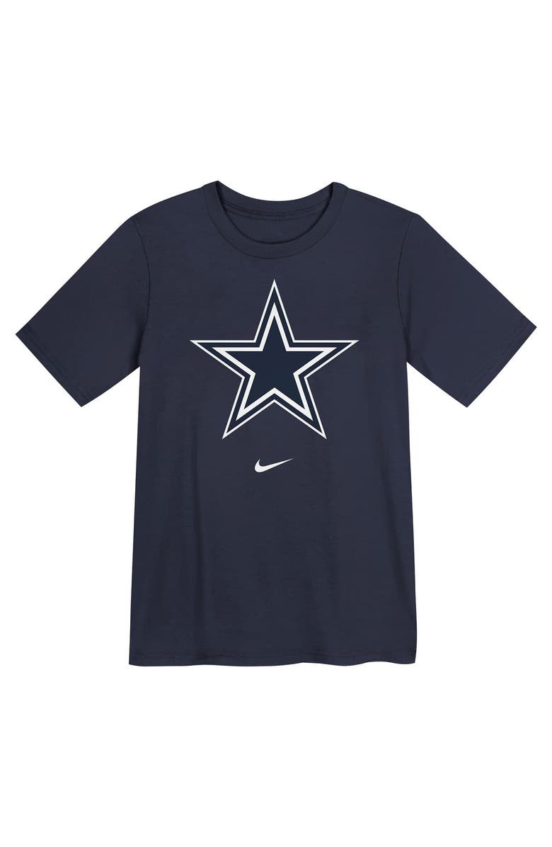 Nike Preschool Nike Navy Dallas Cowboys Primary Logo Legend Performance T-Shirt, Alternate, color, Navy