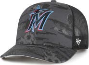 '47 Men's '47 Black Miami Marlins Fiji Trucker Adjustable Hat