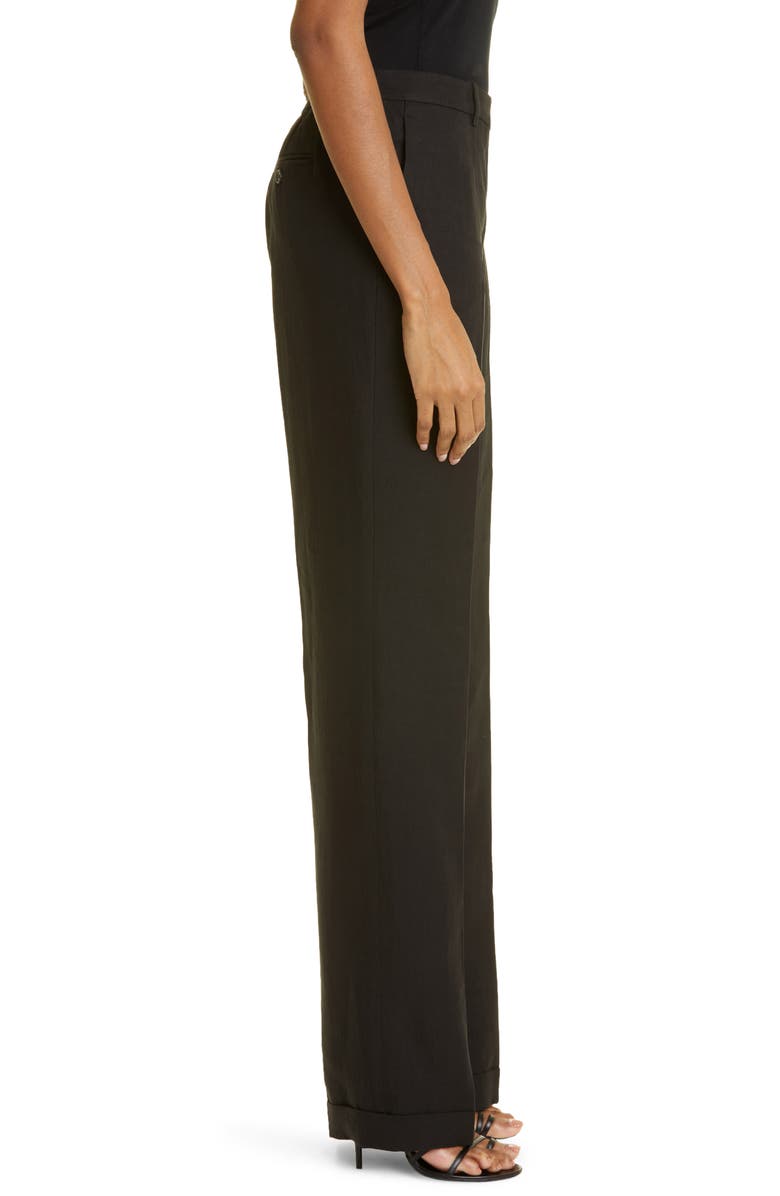 Michael Kors Collection Carolyn Linen Straight Leg Pants, Alternate, color, 